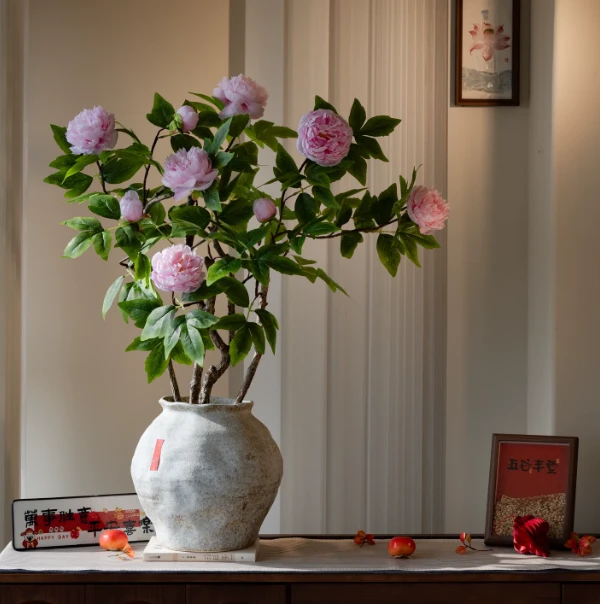Artificial Peony Bonsai suppliers