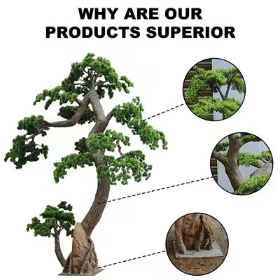 Artificial Potted Pine Tree factory